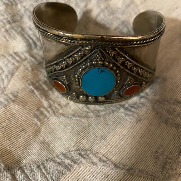 Vintage bracelet cuff ethnic style - Picture 2 of 4